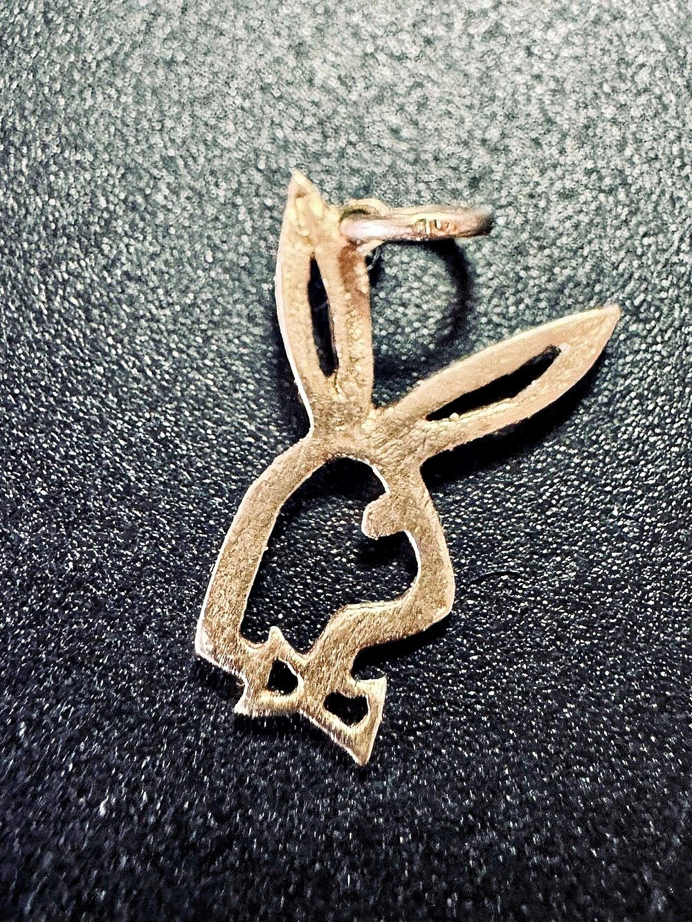 Playboy Bunny Micheal Anthony Pendant Necklace in 10k Gold 1980s